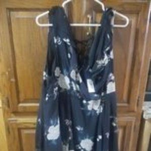 floral sleeveless dress